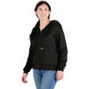 Berne Heritage Women's Large Black Grid Fleece-Lined Full-Zip Hooded Sweatshirt