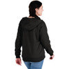 Berne Heritage Women's Large Black Grid Fleece-Lined Full-Zip Hooded Sweatshirt WSZ108BKR440 728007