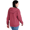 Berne Heritage Women's XL Sangria Grid Fleece-Lined Full-Zip Hooded Sweatshirt WSZ108SGAR480 766547