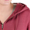 Berne Heritage Women's XL Sangria Grid Fleece-Lined Full-Zip Hooded Sweatshirt WSZ108SGAR480 766547