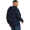Berne Heritage Grid 2XL Navy Fleece-Lined Full-Zip Hooded Sweatshirt SZ107NVR520 768187