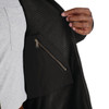 Berne Heritage Grid Medium Black Fleece-Lined Full-Zip Hooded Sweatshirt SZ107BKR400 708638