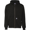 Berne Heritage Grid 2XL Black Fleece-Lined Full-Zip Hooded Sweatshirt SZ107BKR520 719264