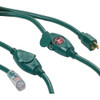 Master Electrician 25 Ft. 3-Outlet 14-3 STW Green Outdoor Extension Cord 09001-ME 553663