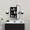 Zenna Home 24x30 Blk Med Cabinet EZMST24 278563