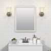 Zenna Home 20 In. x 25 In. White Framed Wall Mirror M2025WW 295592