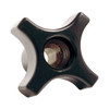 Davies Four Prong Knob, Clamp Knob, 3/8-16 Size, 1"L, HR Phenolic 2830BJ