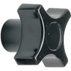 Davies Four Prong Knob, Clamp Knob, 3-8-16 Size, 1"L, HR Phenolic 2830BJ