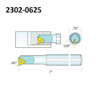 Hhip SIR0625M16 Internal Indexable Threading Tool Holder 2302-0625