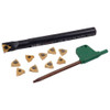 Hhip 3-8" Internal Indexable Threading Tool Holder&Insert Kit 2302-1250