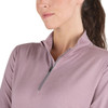 Berne Women's Large Heathered Elderberry Midweight UPF Quarter-Zip Shirt WSH14HELBR440 737951