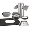SELKIRK Sure-Temp 6 In. Stainless Steel Pitched Ceiling Chimney Support Kit