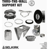 SELKIRK Sure-Temp 6 In. Stainless Steel Thru-The-Wall Chimney Support Kit 206495 466707