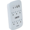 Master Electrician 6-Outlet White Right Angle Surge Strip with 6 Ft. Cord LTS 6A-3 565449