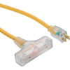 Master Electrician 50 Ft. 3-Outlet 12-3 SJTW Yellow Extension Cord 04188-ME 556124