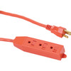 Master Electrician 9 Ft. 3-Outlet 16-3 SJTW Orange Appliance Cord Power Center 04006-ME 536074
