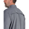 Berne Flex Medium Black Heathered Long Sleeve UPF Button Down Shirt SH34BKHR400 750106