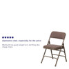 Flash Furniture Beige Fabric Folding Chair,PK2 2-HA-MC309AF-BGE-GG