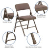 Flash Furniture Beige Fabric Folding Chair,PK4 4-HA-MC309AF-BGE-GG