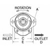 Concentric International HydraulicGearPump,4,000psi,14.2gpm,Al 1800293