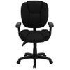 Flash Furniture GO-930F-BK-ARMS-GG