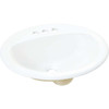 Common Goods Grove Oval Drop-In White Bathroom Sink 105