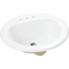 Common Goods Grove Round Drop-In White Bathroom Sink 106