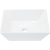 Common Goods Square White Vessel Bathroom Sink 61 420205