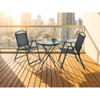 3-Piece Black Steel & Sling Bistro Set S13-S3649 Set 831022