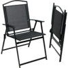 3-Piece Black Steel & Sling Bistro Set S13-S3649 Set 831022