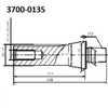Hhip R8 To JT2 Drill Chuck Arbor 3700-0135