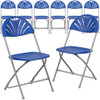 Flash Furniture Blue Plastic Folding Chair,PK8 8-LE-L-4-BL-GG