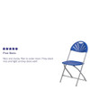 Flash Furniture Blue Plastic Folding Chair,PK8 8-LE-L-4-BL-GG