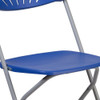 Flash Furniture Blue Plastic Folding Chair,PK2 2-LE-L-4-BL-GG