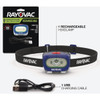Rayovac 200 Lm. LED Rechargeable Headlamp ROVHDLLP