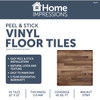 Home Impressions Walnut Strip 12 In. x 12 In. Vinyl Floor Tile (45 Sq. Ft.-Box) LVT-02 261285
