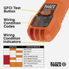 Klein 90V to 120V Circuit Breaker Finder with Integrated GFCI Outlet Tester ET310 558618