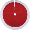 Gerson 48 In. Red Plush Christmas Tree Skirt 2809400DIB