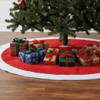 Gerson 48 In. Red Plush Christmas Tree Skirt 2809400DIB 938694