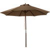 Outdoor Expressions 9' Market Brown Umbrella TJWU-003A-270-BRN 814261