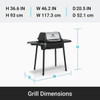 Broil King Porta-Chef 120 Black 348 Sq. In. LP Portable Gas Grill 950654 863262