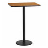 Rectangle Natural Laminate Table, Laminate Top, Wood Grain