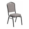 Hercules Banquet Chair, Gray Back, 17-1/4 in W 20-1/4" L 38" H, Fabric Seat