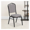 Flash Furniture Gray Fabric Banquet Chair,PK4 4-FD-C01-B-5-GG
