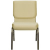 Flash Furniture Beige Fabric Church Chair,PK4 4-XU-CH-60096-BGE-GG