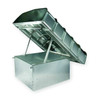 Dayton Gravity Vent,48 In,Base 54 1/2 In Sq 1WDN7
