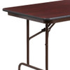 Rectangle Folding Table, Laminate Top, Wood Grain  YT-3072-MEL-WAL-GG