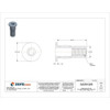 Rivet Nut, M6-1.00 Thread Size, 160.38 mm Flange Dia., 25.4 mm L, Steel, 10 PK  CPB2-610-7.1-10