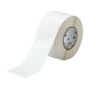 1/2" x 1-7/16" White on Translucent Label, Self Laminating Vinyl
