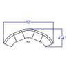 5 pcs. Living Room Set, 25-1-4" to 52" x 27", Upholstery Color: Black  ZB-803-820-SET-BK-GG